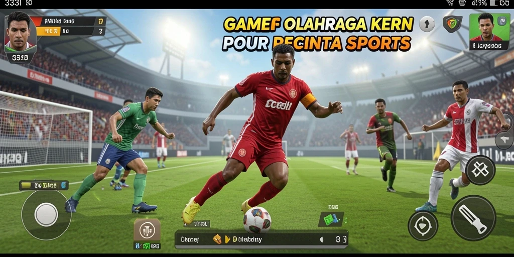 Tampilan gameplay mendebarkan dalam 333I dengan aksi olahraga yang seru.