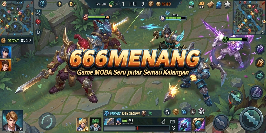 Screenshot gameplay 666MENANG yang menunjukkan aksi pertarungan seru