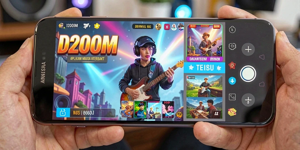 Tampilan gameplay D200M yang interaktif dan menyenangkan.