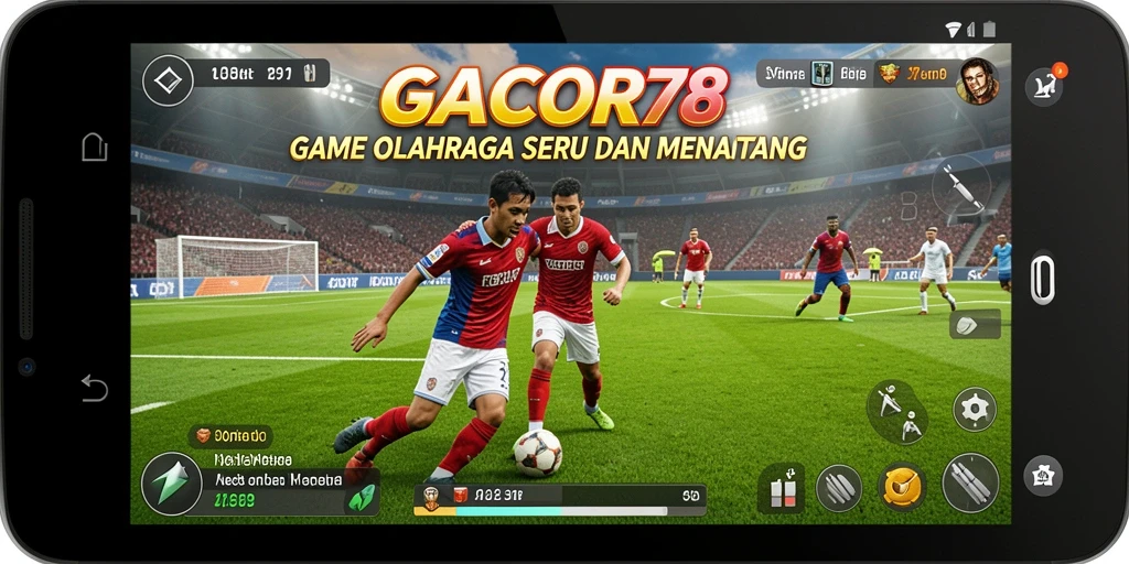 Tampilan gameplay menarik dari GACOR78 yang menampilkan aksi olahraga.
