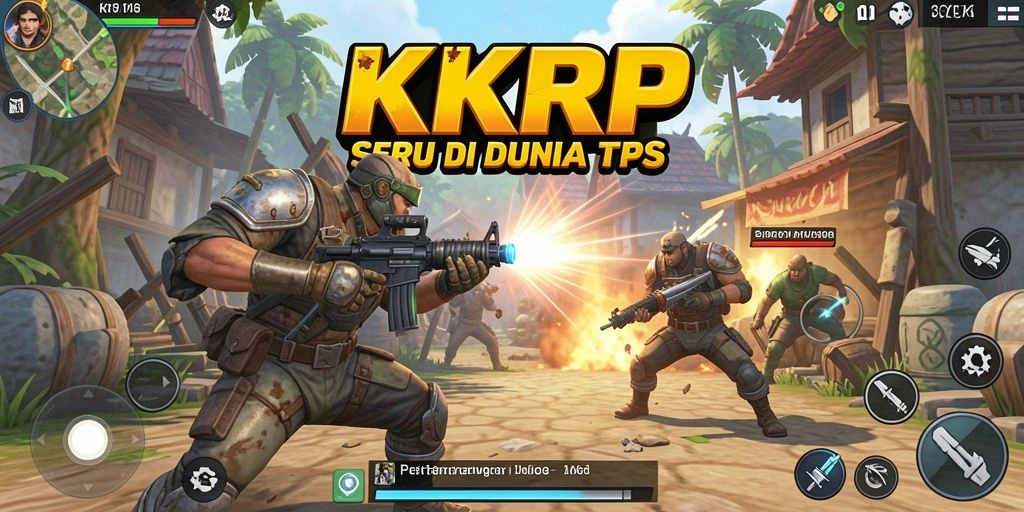 Screenshot utama KKRP menampilkan aksi tempur seru dalam game TPS.