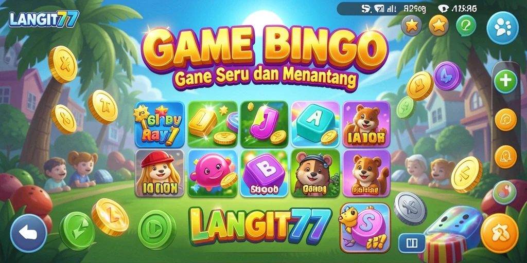 Tampilan gameplay Bingo yang seru dan interaktif di LANGIT77.