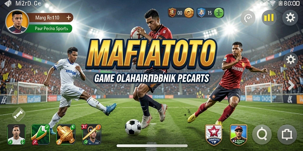 Screenshot gameplay MAFIATOTO menampilkan aksi seru dalam pertandingan olahraga.