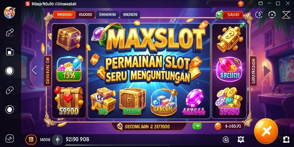 Tampilan gameplay seru MAXSLOT yang menarik dan interaktif.
