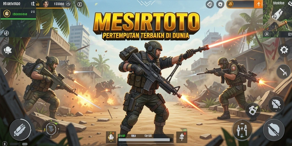 Tangkapan layar dari gameplay seru MESIRTOTO Battle Royale.