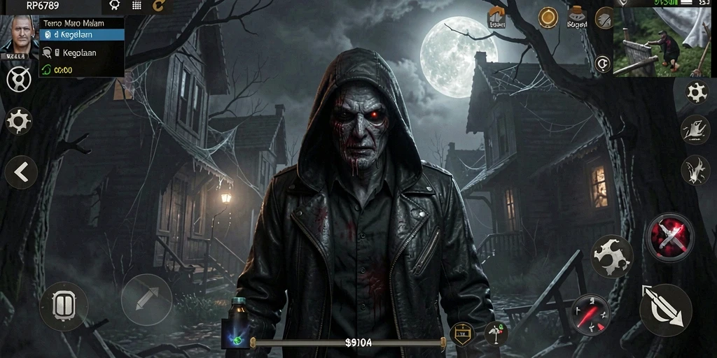 Tangkapan layar gameplay menampilkan suasana Horror yang mencekam dan menegangkan.