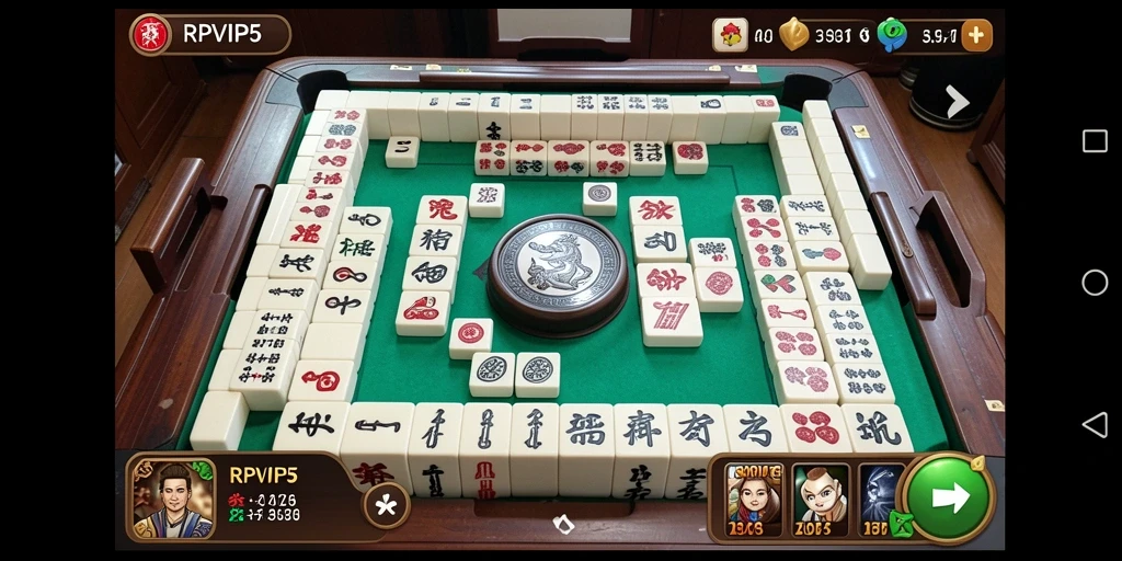 Screenshot gameplay RPVIP5 menunjukkan aksi permainan Mahjong yang seru.