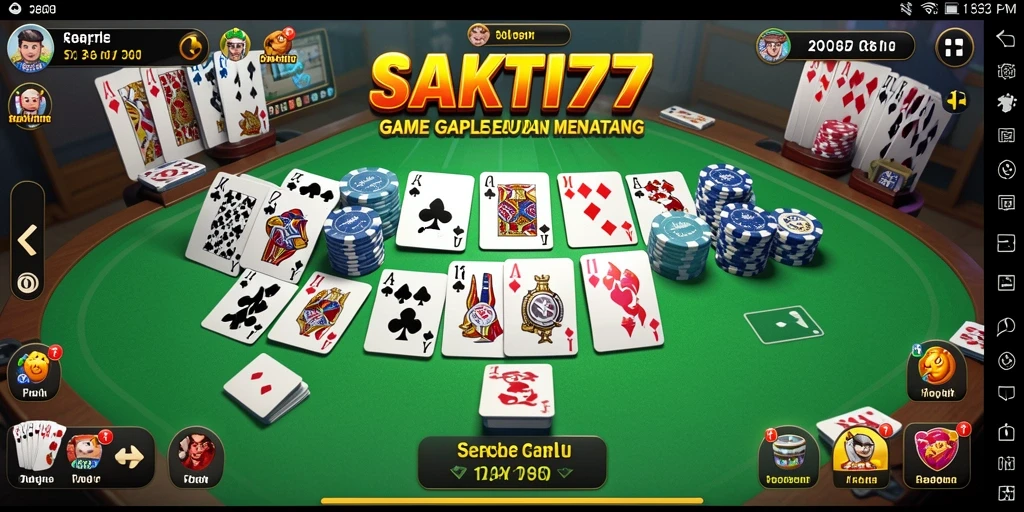 Tampilan gameplay seru Gaple di SAKTI77 yang penuh tantangan.