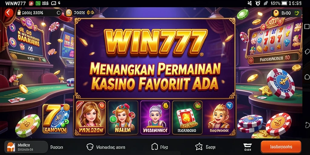 Tampilan gameplay WIN777 dengan grafik yang memukau dan fitur menarik.