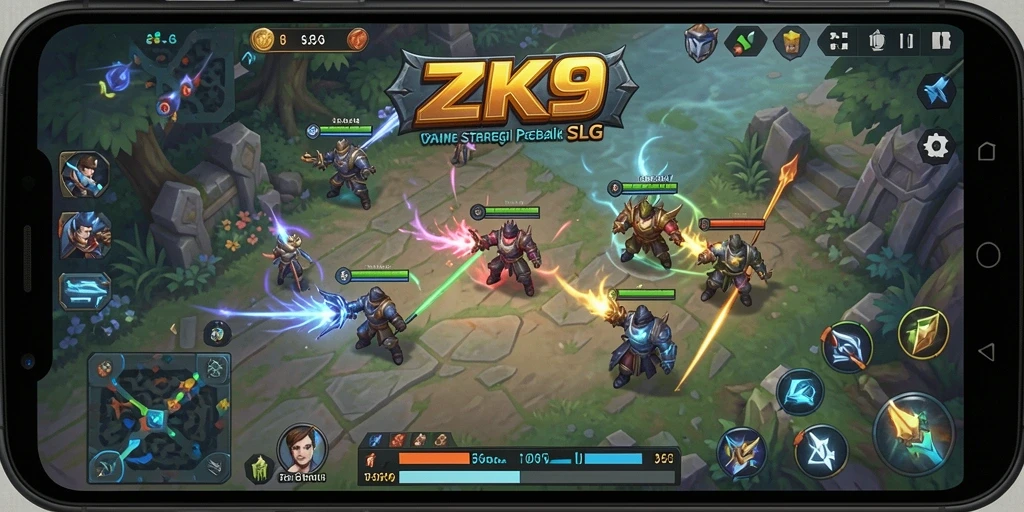 Tampilan gameplay dinamis dan strategis dari ZK9.