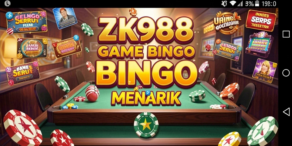Tampilan gameplay ZK988 yang seru dalam permainan Bingo.